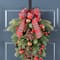 Glitzhome® 28"H Christmas Bell, Pinecone & Berry Bow Teardrop